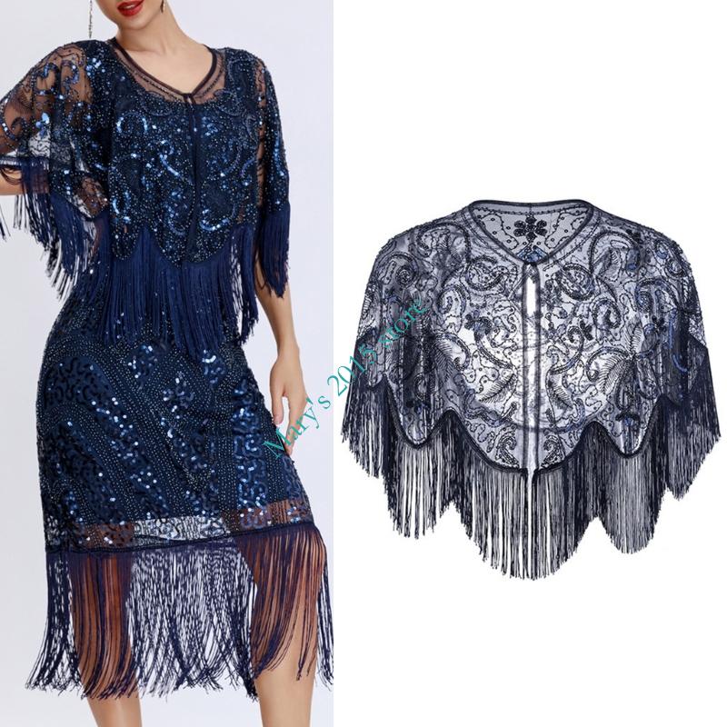 Women Stylish Fringe Sequined  - Women'S Formal Wear In The 1920S ulasan dan harga