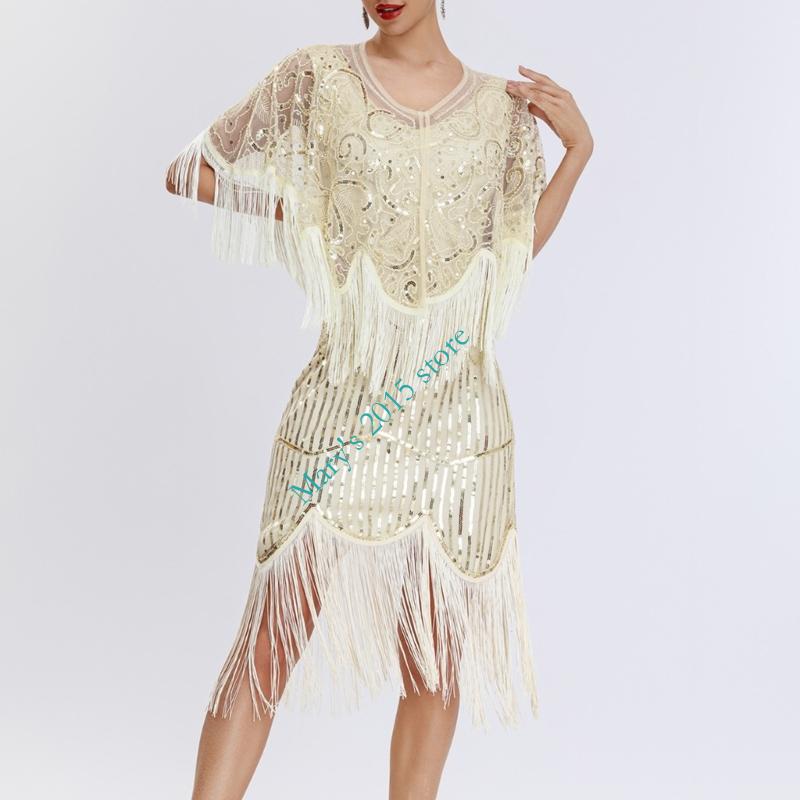 Women Stylish Fringe Sequined  - Women'S Formal Wear In The 1920S ulasan dan harga