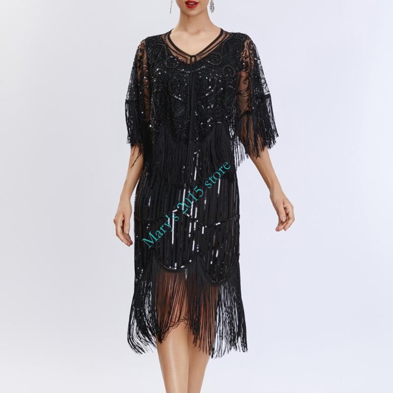 Women Stylish Fringe Sequined  - Women'S Formal Wear In The 1920S ulasan dan harga