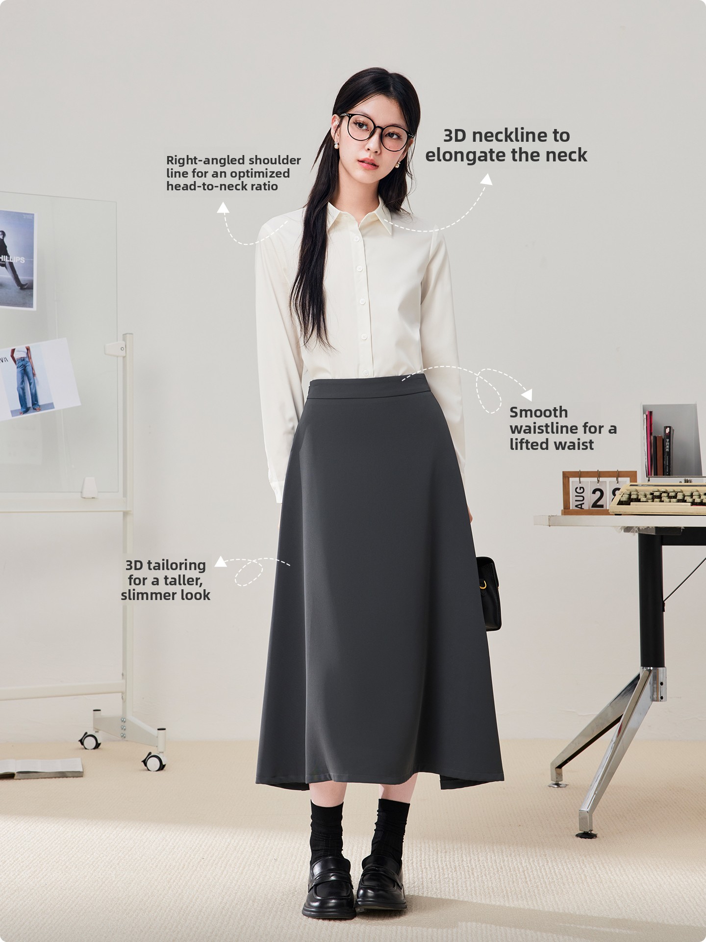 Professional White Long Sleeve - Women Formal Wear White Shirt ulasan dan harga