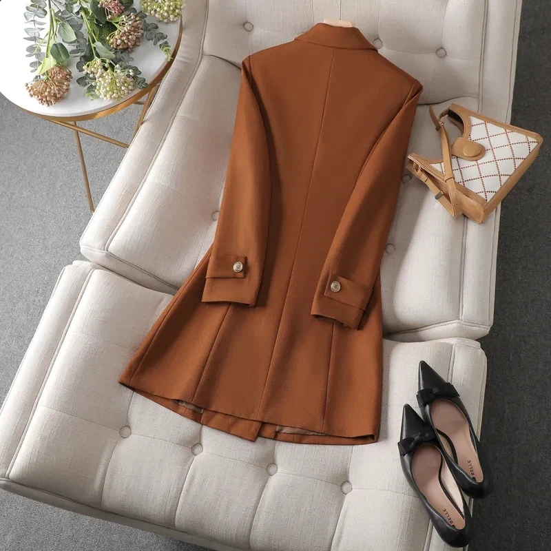 Autumn Winter Jacket Women Lon - Women Formal Wear With Black Blazer ulasan dan harga