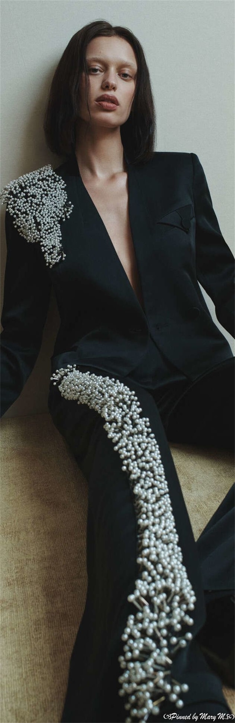 Pearls Women Suit Set 2 Piece  - Women Formal Wear With Black Blazer ulasan dan harga