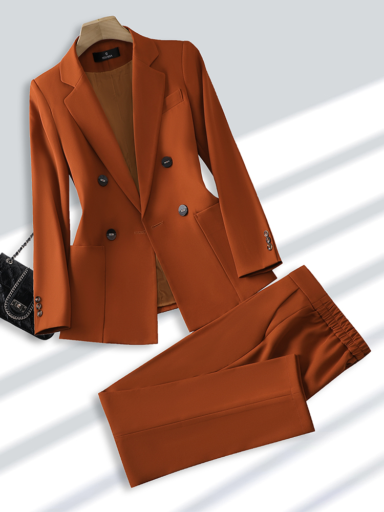 Fashion Ladies Pant Suit Forma - Women Formal Wear With Black Blazer ulasan dan harga