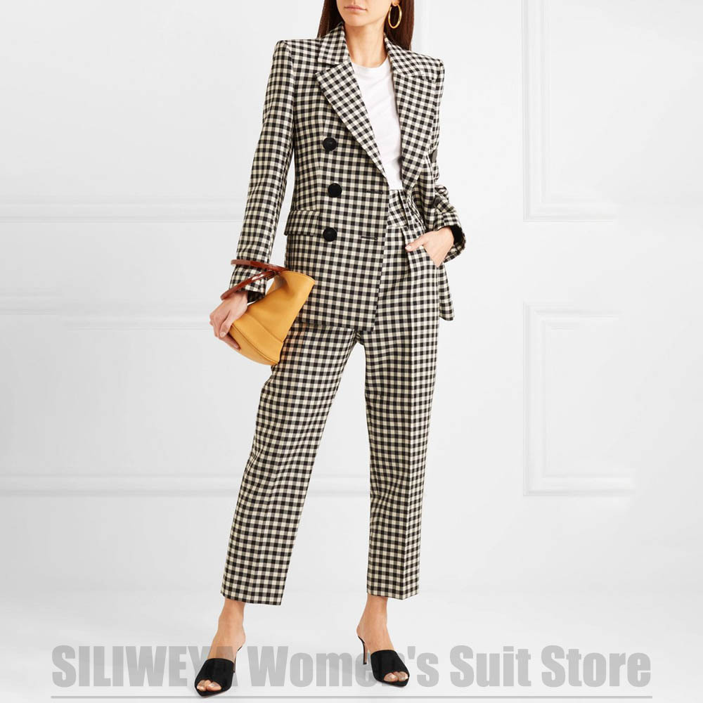 Women's Black White Gingham Tw - Women Formal Wear White Shirt ulasan dan harga